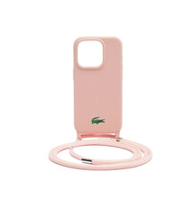 Оригинальный чехол LACOSTE, твердый силиконовый шнур LCHCP15LSCCRLP для iPhone 15 Pro Light Pink, розовый цена и информация | Чехлы для телефонов | 220.lv
