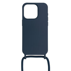 Силиконовый чехол с ремешком для Iphone 11 дизайн 1, темно-синий цена и информация | Чехлы для телефонов | 220.lv