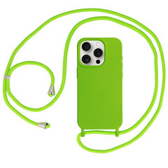 Силиконовый чехол с ремешком для Iphone 12/12 Pro дизайн 1, зеленый цена и информация | Чехлы для телефонов | 220.lv