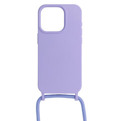 Силиконовый чехол с ремешком для Iphone 15 дизайн 2, синий цена и информация | Чехлы для телефонов | 220.lv