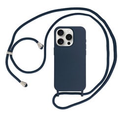 Силиконовый чехол с ремешком для Iphone 13 Pro Max дизайн 1, темно-синий цена и информация | Чехлы для телефонов | 220.lv