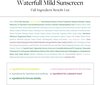 Hipoalerģisks sauļošanās līdzeklis Waterfull Mild Suncream SPF 50+ PA++++, 50ml cena un informācija | Sejas krēmi | 220.lv