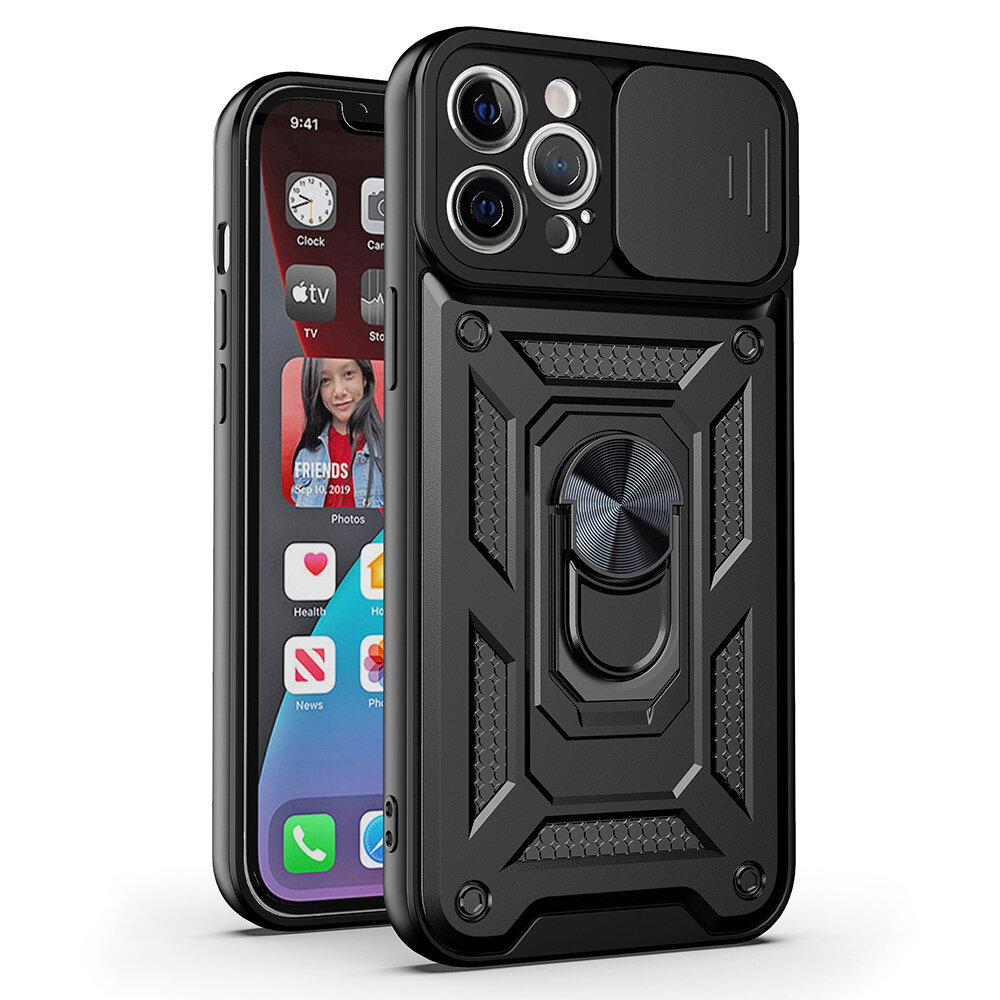 Slide Camera Armor Case Motorola Moto G84 5G Black cena un informācija | Telefonu vāciņi, maciņi | 220.lv