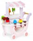 Koka rotaļlieta Saldējuma kafejnīca Ecotoys, rozā cena un informācija | Rotaļlietas meitenēm | 220.lv