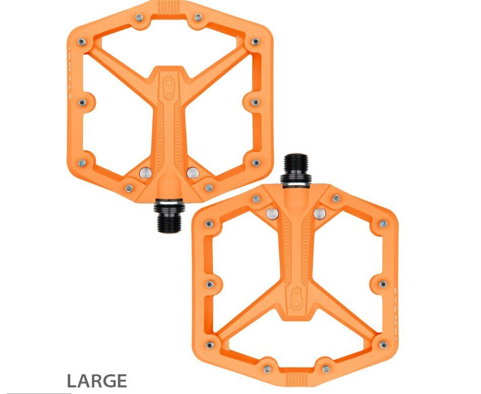 Pedāļi Crankbrothers, platformas, oranži цена и информация | Citas velosipēdu rezerves daļas | 220.lv