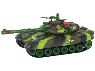 Большой военный танк на дистанционном управлении, зеленый цена и информация | Конструктор автомобилей игрушки для мальчиков | 220.lv