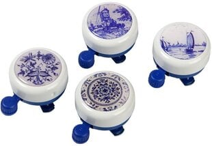 Велосипедные звонки Widek White Collection Delft Blue WDK-002712, 12 штук цена и информация | Звонки, сигналы на велосипед | 220.lv