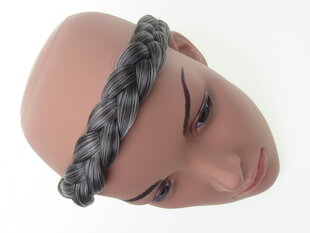 Pieliekamie mati pīta galvas saite Vanessa Grey P155-44 cena un informācija | Matu aksesuāri | 220.lv