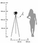 Stāvlampas atstarotājs 148 cm cena un informācija | Stāvlampas | 220.lv