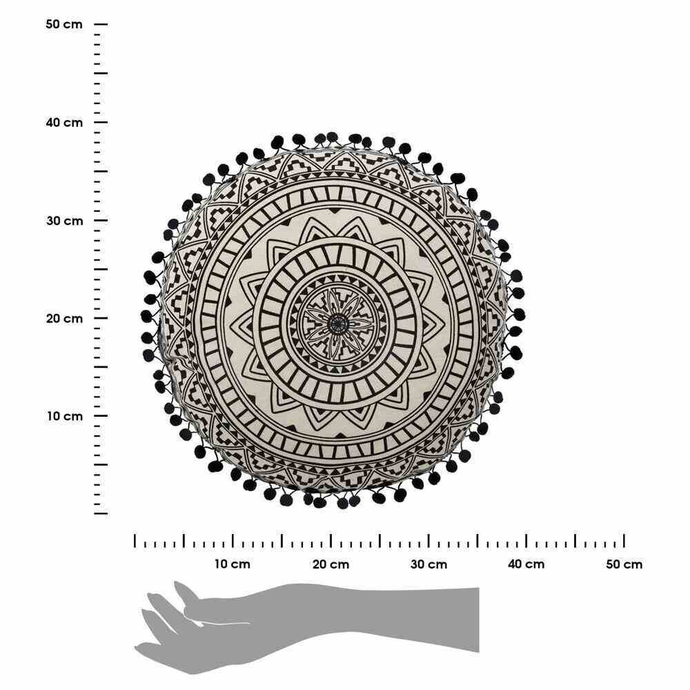 Apaļš dekoratīvs spilvens Delhi, 40 cm цена и информация | Dekoratīvie spilveni un spilvendrānas | 220.lv