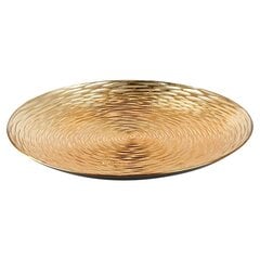 Dekoratīvais šķīvis, 33 cm, zelta цена и информация | Посуда, тарелки, обеденные сервизы | 220.lv