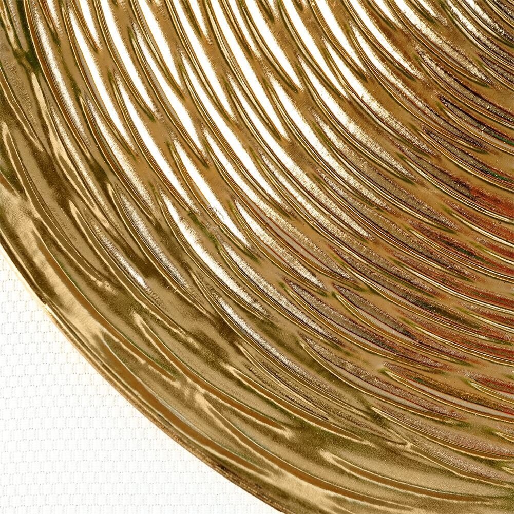 Dekoratīvais šķīvis, 33 cm, zelta cena un informācija | Trauki, šķīvji, pusdienu servīzes | 220.lv