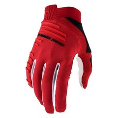 Велосипедные перчатки 100% R-Core, XL, красный цвет цена и информация | Велосипедные перчатки | 220.lv