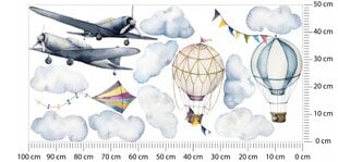 Наклейка на стену - Воздушные шары, 50х100 см цена и информация | Декоративные наклейки | 220.lv