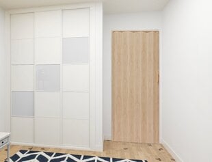 Складная дверь - 001P, 90 см, светло-коричневый цена и информация | Внутренние двери | 220.lv
