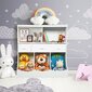 Koka bērnu rotaļlietu skapis Costway, 93 x 40 x 94 cm, balts cena un informācija | Bērnu skapīši | 220.lv