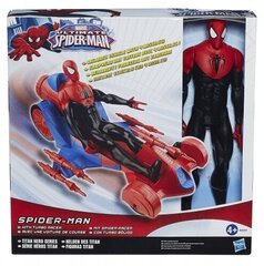 Hasbro - Spiderman Titan Heroes Series Action Figure with Giant Spider Turbo Racer Car цена и информация | Конструктор автомобилей игрушки для мальчиков | 220.lv