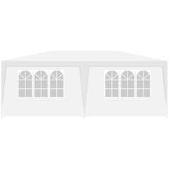 Садовый павильон шатер для вечеринок 6x3m 6 стен белый цена и информация | Беседки | 220.lv