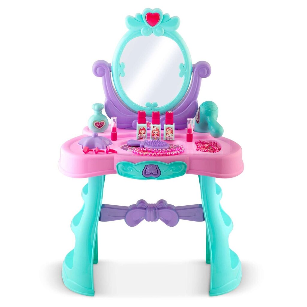 Ricokids 773200 kosmētikas galdiņš ar spoguli cena un informācija | Bērnu krēsliņi un bērnu galdiņi | 220.lv