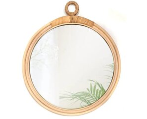 Boho sienas spogulis 40cm 322052 cena un informācija | Spoguļi | 220.lv