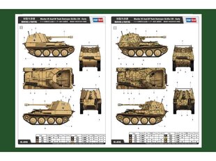 Hobbyboss - Marder III Ausf.M Tank Destroyer Sd.Kfz.138 - Early, 1/35, 80169 цена и информация | Конструкторы и кубики | 220.lv