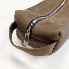 Kosmētikas soma Kristicija Leather Goods, brūna cena un informācija | Kosmētikas somas, spoguļi | 220.lv