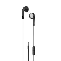 XO wired earphones EP17 jack 3,5 mm black цена и информация | Наушники | 220.lv