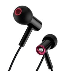 XO wired earphones EP49 jack 3,5 mm black цена и информация | Наушники | 220.lv