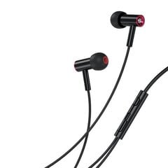 XO wired earphones EP49 jack 3,5 mm black цена и информация | Наушники | 220.lv