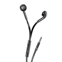 XO wired earphones EP68 jack 3,5 mm black цена и информация | Наушники | 220.lv