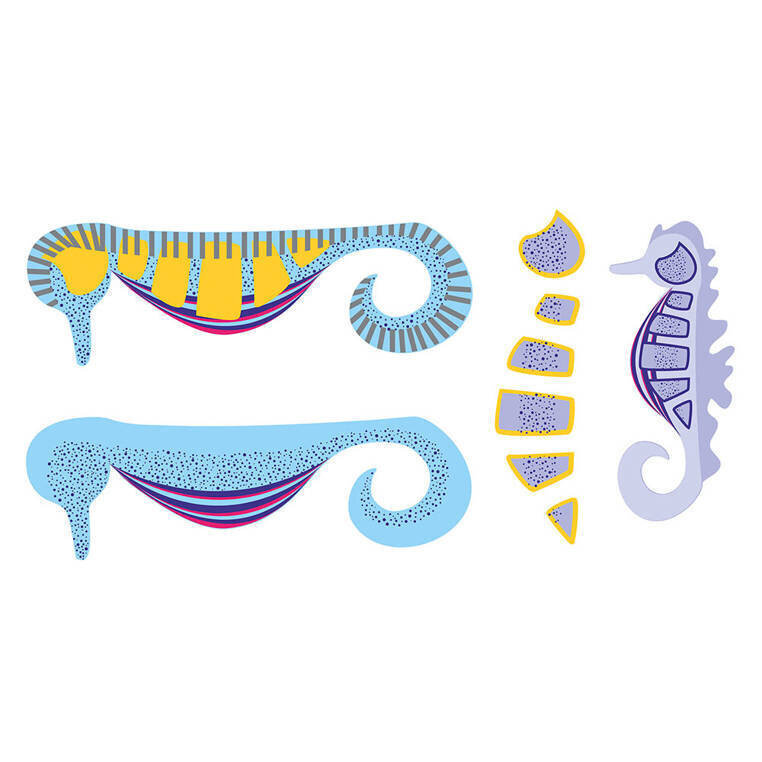 Radošs jūras dzīvnieku komplekts no 3D papīra Janod, 9d. цена и информация | Attīstošās rotaļlietas | 220.lv