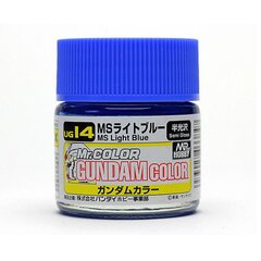 Mr.Hobby - Gundam Color краски MS Light Blue (Semi-Gloss), 10 ml, UG-14 цена и информация | Принадлежности для рисования, лепки | 220.lv