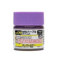Akrila krāsa Mr.Hobby Gundam Color, MS Purple, 10 ml cena un informācija | Modelēšanas un zīmēšanas piederumi | 220.lv