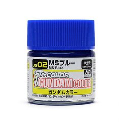 Akrila krāsa Mr.Hobby Gundam Color, MS Blue, 10 ml cena un informācija | Modelēšanas un zīmēšanas piederumi | 220.lv