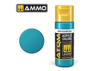 Akrila krāsa Ammo Mig AtomBaby Blue, 20ml, 20120 cena un informācija | Modelēšanas un zīmēšanas piederumi | 220.lv