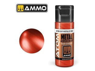 Akrila krāsa Ammo Mig Atom Metallic Red, 20ml, 20174 cena un informācija | Modelēšanas un zīmēšanas piederumi | 220.lv