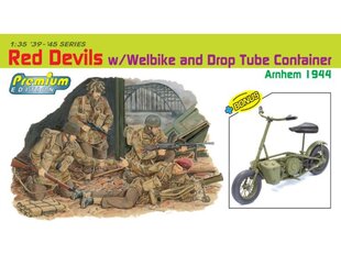 Dragon - Red Devils w/Welbike and Drop Tube Container (ARNHEM 1944), 1/35, 6585 цена и информация | Kонструкторы | 220.lv