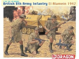 Saliekams modelis Dragon British 8th Army Infantry El Alamein 1942, 1/35, 6390 cena un informācija | Konstruktori | 220.lv