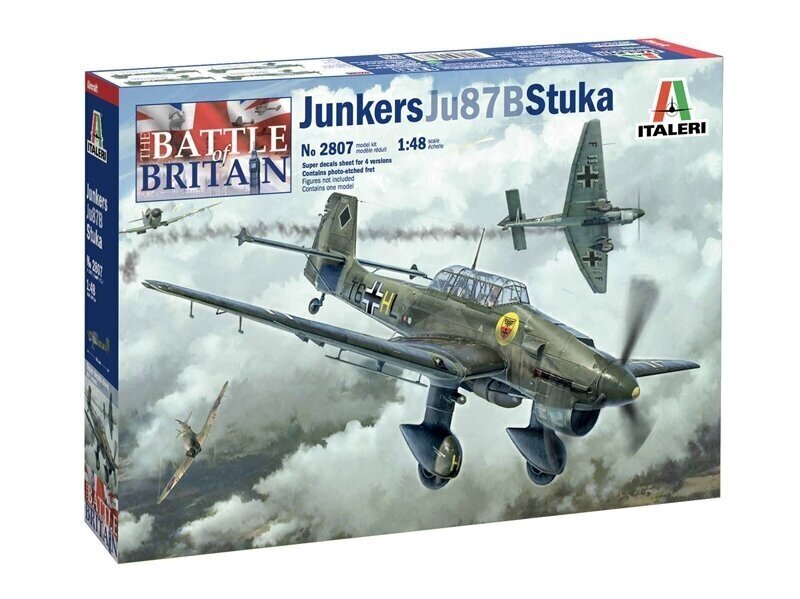 Konstruktors Italeri Junkers Ju87B Stuka 2807 cena un informācija | Līmējamie modeļi | 220.lv