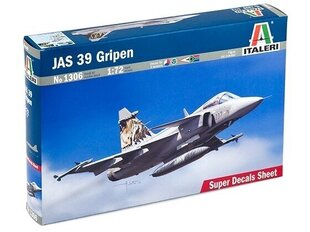 Konstruktors Italeri Saab JAS 39 Gripen 1306 cena un informācija | Līmējamie modeļi | 220.lv