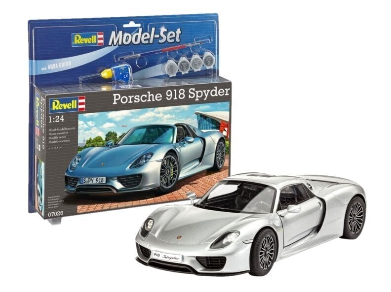 Saliekams modelis Porsche 918 Spyder Revell, 67026 cena un informācija | Līmējamie modeļi | 220.lv