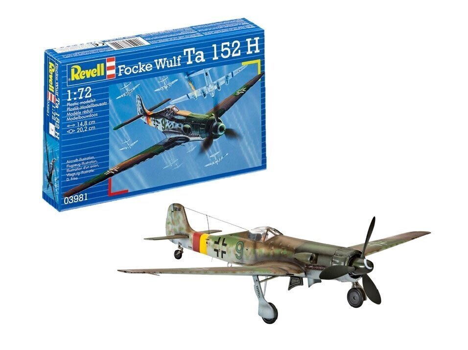 Saliekams modelis Focke Wulf Ta 152 H Revell, 03981 cena un informācija | Līmējamie modeļi | 220.lv