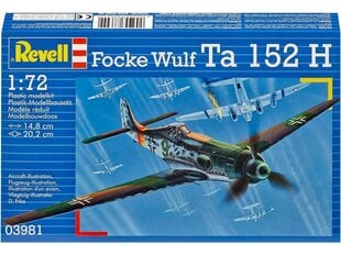 Saliekams modelis Focke Wulf Ta 152 H Revell, 03981 cena un informācija | Revell Sports, tūrisms un atpūta | 220.lv