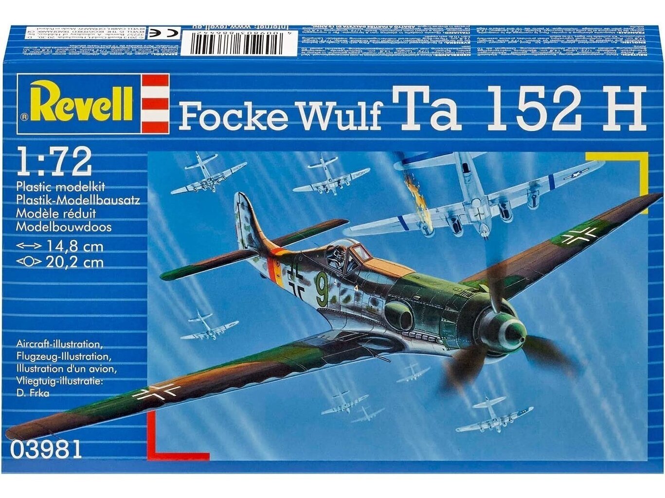 Saliekams modelis Focke Wulf Ta 152 H Revell, 03981 цена и информация | Līmējamie modeļi | 220.lv