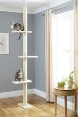 CA&T Роскошное дерево для кошек от пола до потолка, башня для лазания с когтеточкой цена и информация | Когтеточки | 220.lv