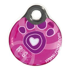 RogZ ID идентификатор Pink Paw д.3,4см цена и информация | Ошейники, подтяжки для собак | 220.lv
