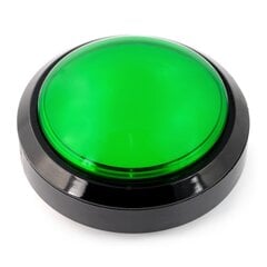 Большая кнопка, 10 см - зеленая. цена и информация | Электрические выключатели, розетки | 220.lv