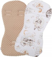 Двусторонний вкладыш в коляску  Babymam, Beige, 71x35 cm цена и информация | Аксессуары для колясок | 220.lv