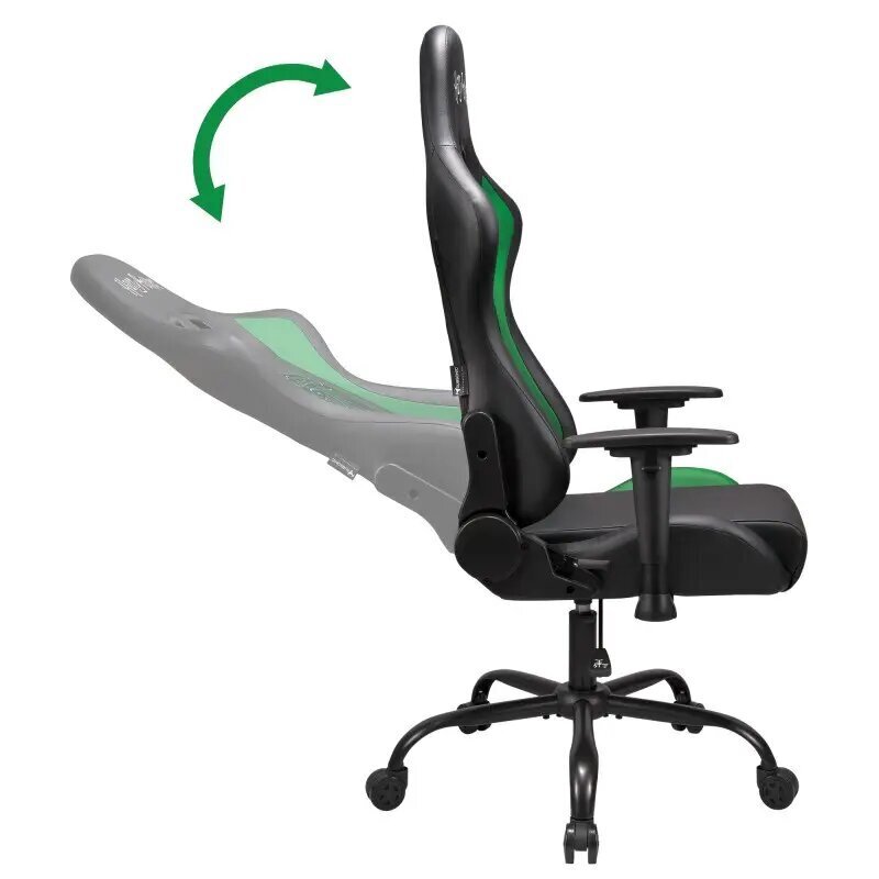 Spēļu krēsls Subsonic Pro Harry Potter Slytherin, melns/zaļš cena un informācija | Biroja krēsli | 220.lv