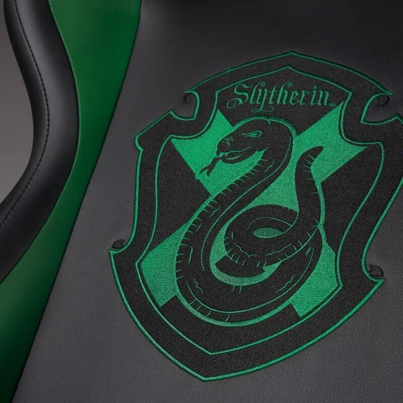 Spēļu krēsls Subsonic Pro Harry Potter Slytherin, melns/zaļš cena un informācija | Biroja krēsli | 220.lv